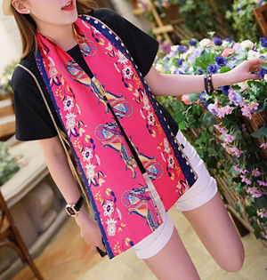 Small silk scarves for women