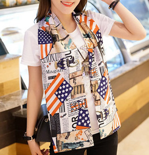 Korea silk scarf wholesale