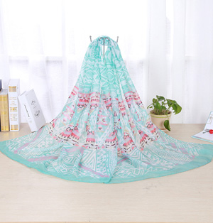 Viscose silk shawls