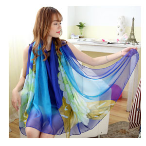 Wholesale Korea Chiffon women beach scarves