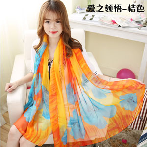 Wholesale Korea Chiffon women beach scarves