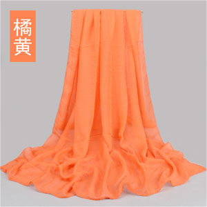 wholesale Korea Solid women chiffon Scarves