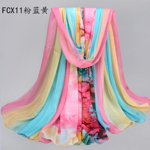 Wholesale rainbow women beach scarves