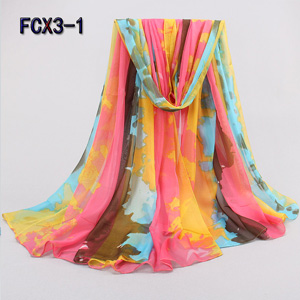Wholesale star colorful women beach scarves for promotion