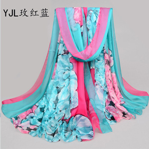 Wholesale colorful chiffon women beach scarves