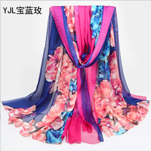 Wholesale colorful chiffon women beach scarves