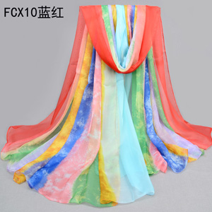 Wholesale pink chiffon women China beach scarves