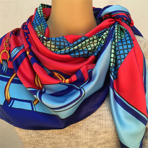 Wholesale Italy Ladies 100% silk scarves