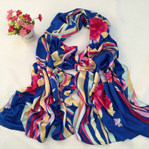 Wholesale peony Garden silk scarves