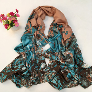 Wholesale Korea Garden silk scarves