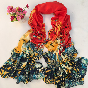 Wholesale Korea Garden silk scarves