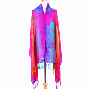 Korea peony women cotton scarves