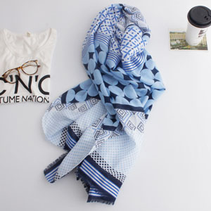 Korea cute women 100% cotton scarves