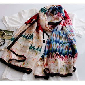 Wholesale 100% silk scarf for promotion