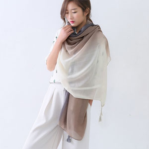 Wholesale women 100% cotton scarf for promotion