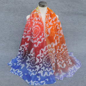 butterfly Bali viscose scarves
