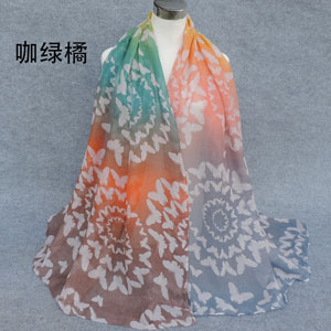 butterfly Bali viscose scarves