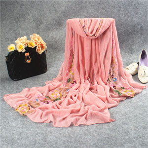 Korea women 100% cotton scarves for promotion