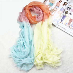 Korea stitchwork women silk scarves