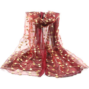 Organza women beauty scarves