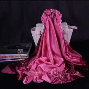 Italy Wholesale women 100% pure silk scarves