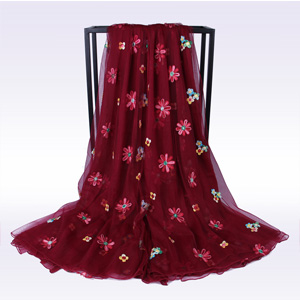China Wholesale women embroidered scarves