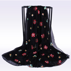 China Wholesale women embroidered scarves