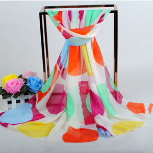 Rose circle style women scarves