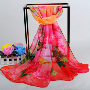China Peony wholesale women scarves