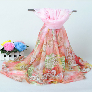 China summer peony wholesale women scarves
