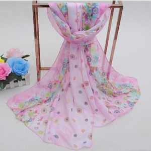wholesale Korea chiffon scarves for promotion