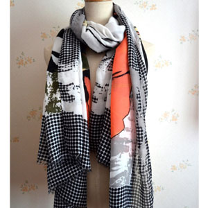 Wholesale 100% cotton scarf