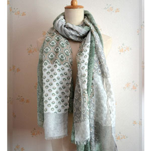 China wholesale cotton long pattern scarves