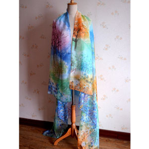 China Peony wholesale women beach scarves