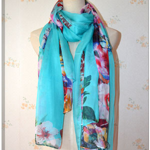 Spring Wholesale women 100% silk scarves