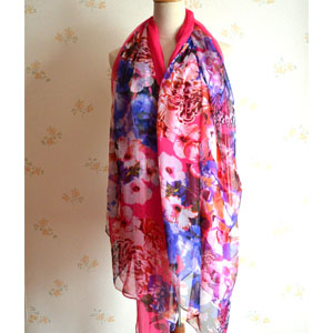 Spring Wholesale women 100% silk scarves