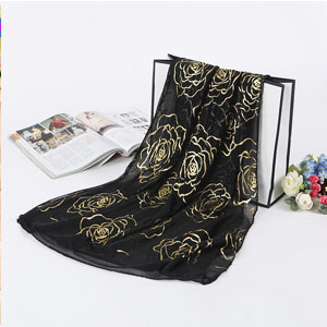 China Peony wholesale women 3D beach scarves