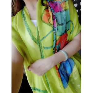 France women silk scarves