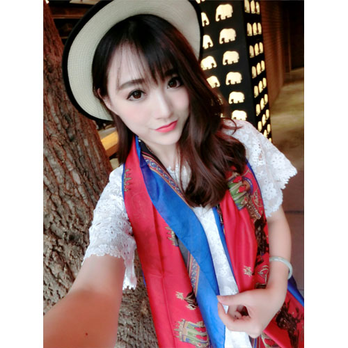 colorful silk women scarves