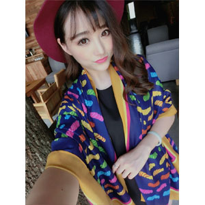 Spain 100% silk women scarves