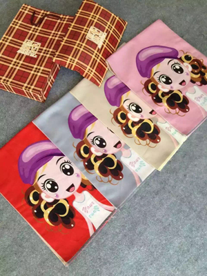 Children digital printing imitation cashmere scarf wholesale