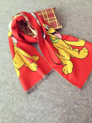 Digital printing imitation cashmere tang ducklings pattern children scarf wholesale
