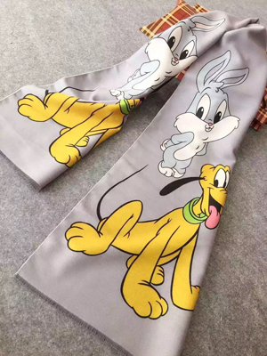 Digital printing imitation cashmere tang ducklings pattern children scarf wholesale