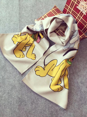 Digital printing imitation cashmere tang ducklings pattern children scarf wholesale