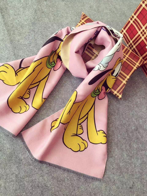 Digital printing imitation cashmere tang ducklings pattern children scarf wholesale