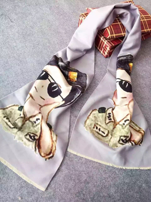 Children cartoon design imitation cashmere scarf wholesale