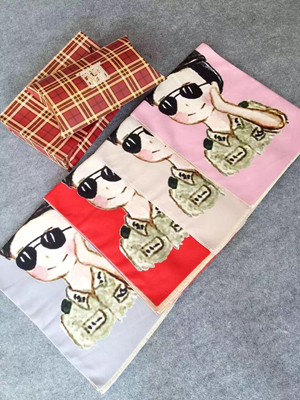 Children cartoon design imitation cashmere scarf wholesale