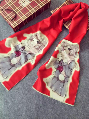 Beautiful girl Printing children imitation cashmere scarf wholesale