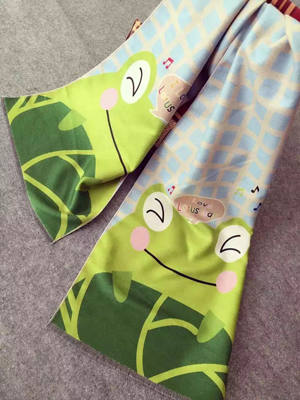 Children cartoon design frog pattern imitation cashmere scarf wholesale