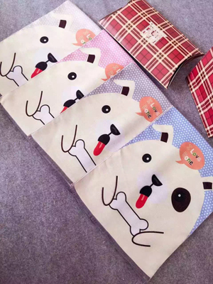 Children dog pattern imitation cashmere scarf wholesale